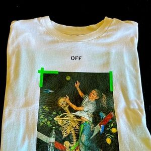 MENS off white shirt never worn size XL